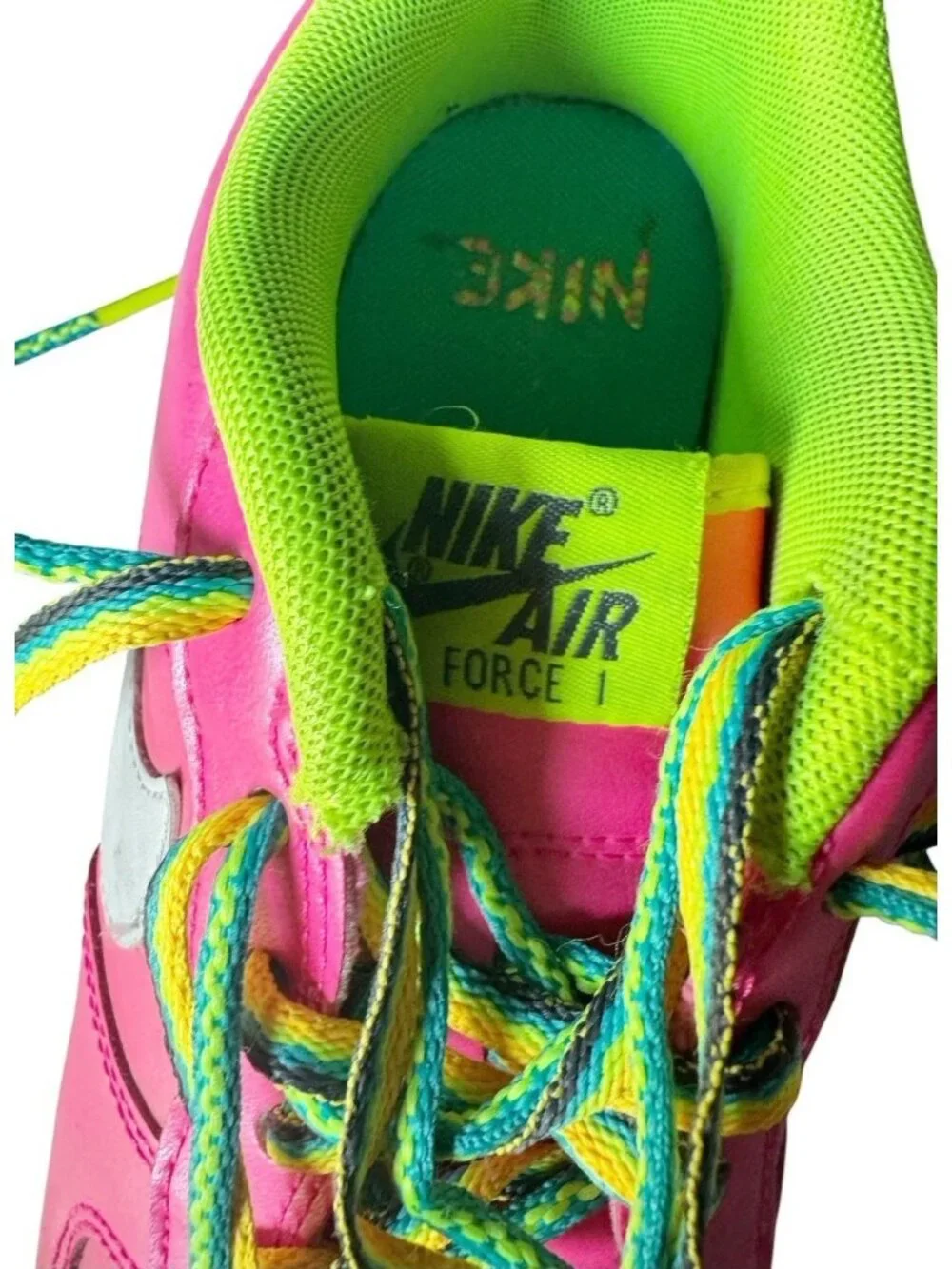 Nike Air Force 1 GS Pink Volt Sneakers Kids Size 7  Youth CW5761-600
